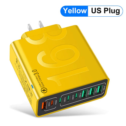 Power Up Fast with the 150W Multi-Port USB Charger – Ideal for Xiaomi, iPhone, Samsung, and Huawei!