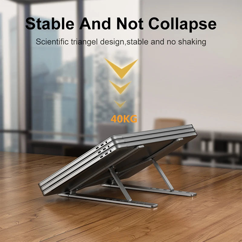 Elevate Your Workspace with the Adjustable Foldable Laptop Stand