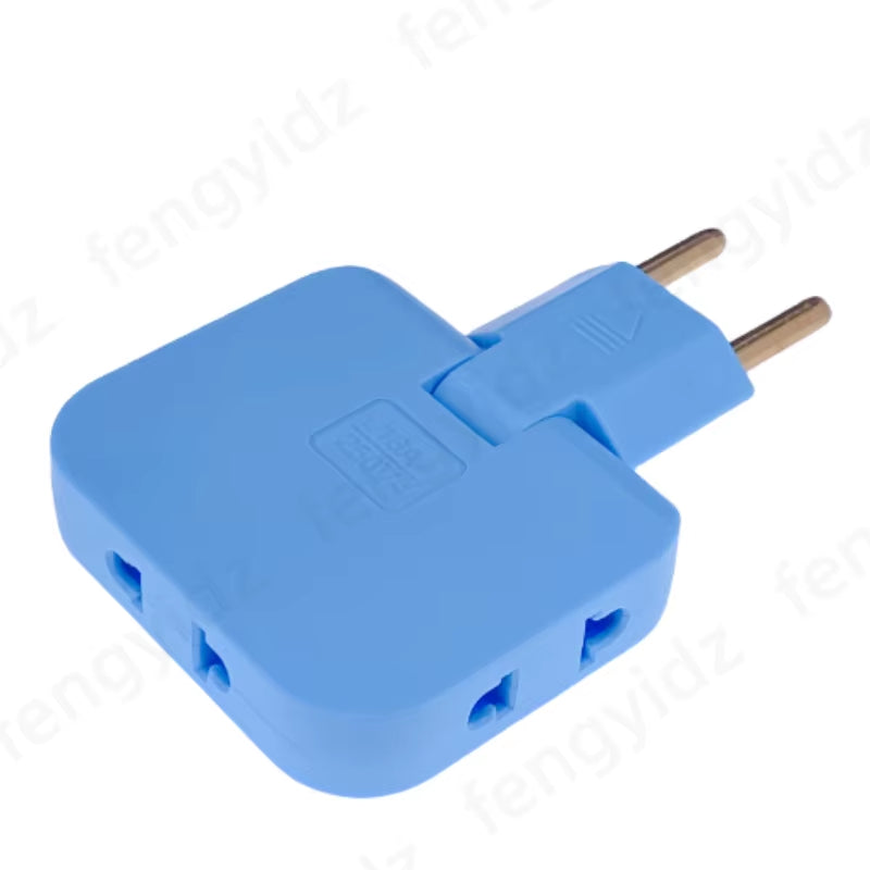 Transform Your Travel Experience with the 3-in-1 Foldable EU Power Socket Plug Adapter - US to EU Converter