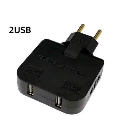 Transform Your Travel Experience with the 3-in-1 Foldable EU Power Socket Plug Adapter - US to EU Converter
