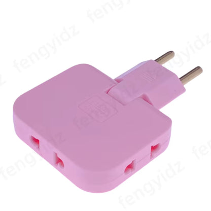 Transform Your Travel Experience with the 3-in-1 Foldable EU Power Socket Plug Adapter - US to EU Converter