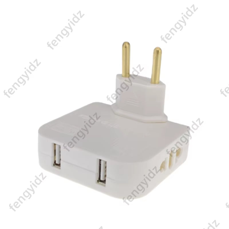Transform Your Travel Experience with the 3-in-1 Foldable EU Power Socket Plug Adapter - US to EU Converter