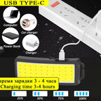 Ultimate Rechargeable COB LED Headlamp – Bright, Versatile, and Waterproof for All Your Outdoor Adventures