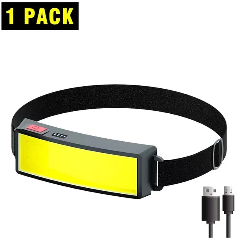 Ultimate Rechargeable COB LED Headlamp – Bright, Versatile, and Waterproof for All Your Outdoor Adventures