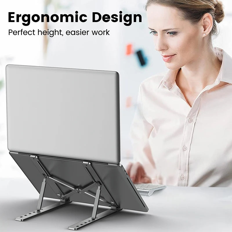 Elevate Your Workspace with the Adjustable Foldable Laptop Stand
