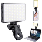 Illuminate Your Selfies: 120 LED Rechargeable Clip-On Video Light for Perfect Content Creation