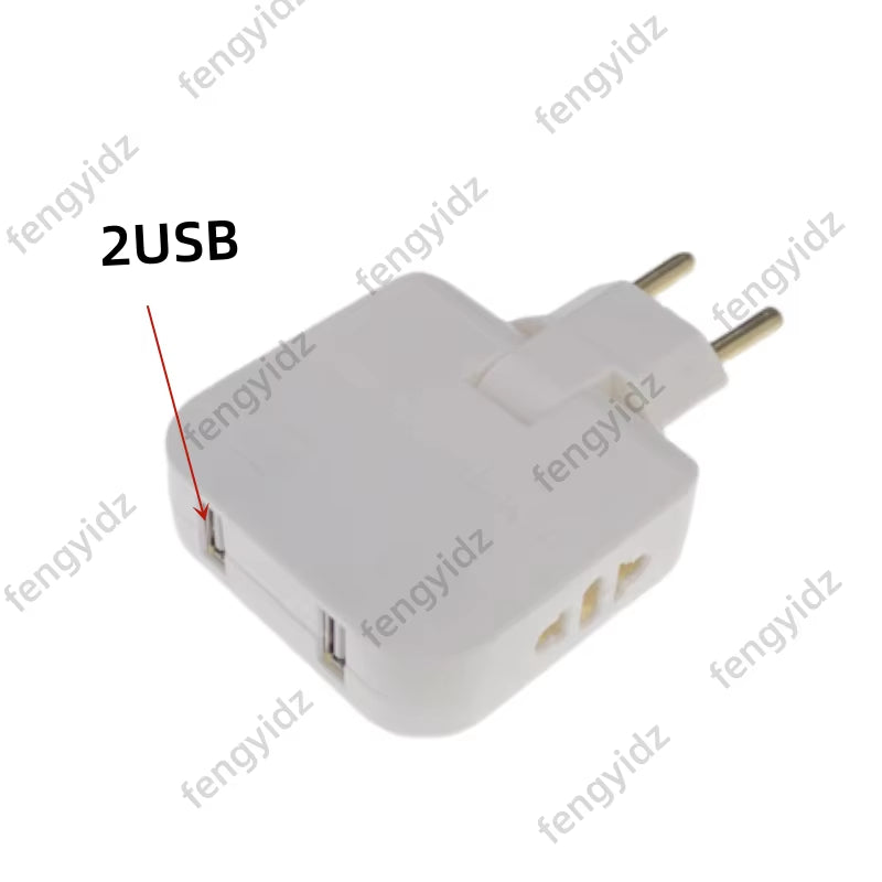 Transform Your Travel Experience with the 3-in-1 Foldable EU Power Socket Plug Adapter - US to EU Converter