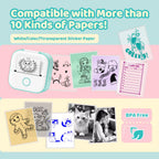Phomemo T02 Mini Bluetooth Thermal Printer – Your Portable Solution for Stickers and Labels