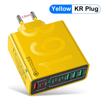 Power Up Fast with the 150W Multi-Port USB Charger – Ideal for Xiaomi, iPhone, Samsung, and Huawei!